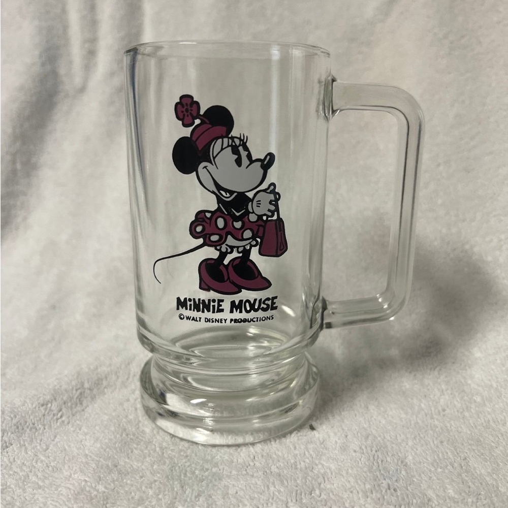 Disney Minnie Mouse Glass Mug - Clear